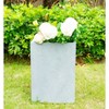 19" Square Concrete/Fiberglass Modern Elegant Bowl Indoor/Outdoor Planter Slate Gray - Rosemead Home & Garden, Inc. - 3 of 4