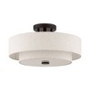 Livex Lighting Meridian 3 - Light Semi-Flush Mount in  English Bronze - 3 of 4