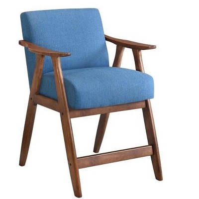 NicBex Soft Accent Chair,Upholstered Living Room Chairs with Mid-Height Backrest and Tall Wood Legs,Cozy Armchair,Accent Chairs for Living Room