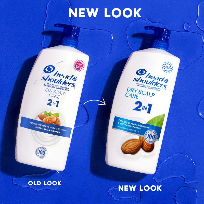 Head & Shoulders Dry Scalp Care 2-in-1 Dandruff Shampoo + Conditioner with Almond Oil, 4 of 19