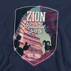 Men's Zion National Park Sticker Crewneck Sweatshirt - 2 of 4