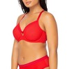Curvy Couture Women's Solid Sheer Mesh Full Coverage Unlined Underwire Bra  Crantastic 36h : Target