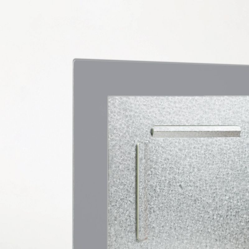 U Brands 36&#34;x24&#34; Floating Glass Dry Erase Board Gray Surface Frameless, 4 of 5