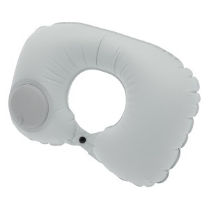 Unique Bargains Inflatable Travel Pillow Press to Inflate for Airplane Train Office - 1 of 4
