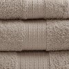 Vynxaria Bath Towels and Washcloths: Tan 6-Piece Eco-Friendly Set - 4 of 4