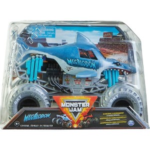 Monster Jam, Official Megalodon Monster Truck, Collector Die-Cast Vehicle, 1:24 Scale - 1 of 3