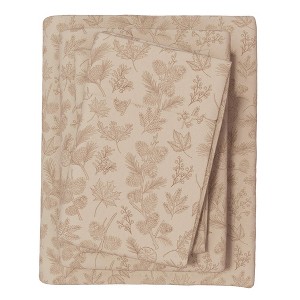 100% Cotton Lodge Print Flannel Sheet Set - Great Bay Home - 1 of 4