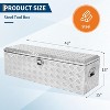 Heavy Duty Aluminum Truck Bed Tool Box, Diamond Plate Waterproof Locking Tool Chest for Trucks, Trailers, RVs & Garage Storage - 2 of 4