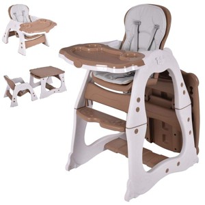 Infans 3 in 1 Baby High Chair Convertible Play Table Seat Toddler Feeding Tray - 1 of 4