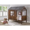 Donco Kids Log Cabin Twin Rustic Walnut Low Loft Bed - 2 of 4