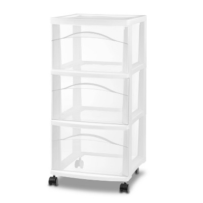 Photo 1 of 3 Drawer Medium Cart White - Room Essentials