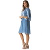 Riviera Sun Embroidered Casual Dress with Smocking Top - 2 of 4