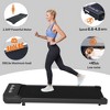 HFYee Walking Pad 300 LB Capacity with LED Display and 2.5 HP Silent Motor, 2-in-1 Design Portable Under Desk Treadmill for Home, 0.6 to 4 MPH, Black - 3 of 4