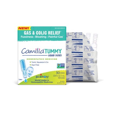 Image of Camilia Tummy Gas and Colic Relief by Boiron  -  30 Single Liquid Doses