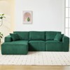 108" L Shape Cloud Modular Sectional Sofa Couch, Comfy Corduroy Couch, Deep Seat, No Assembly Required - 3 of 4