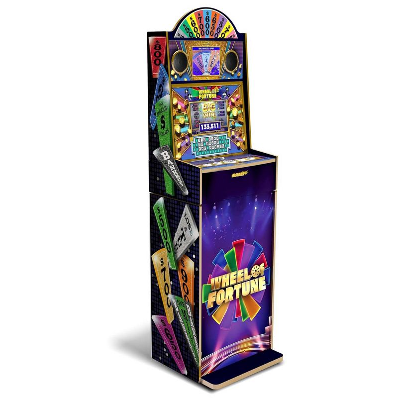 Arcade1Up Wheel of Fortune Casinocade Deluxe Arcade Game 5 Foot Tall Stand Up Cabinet with 8 Inch Dual LCD Screens, Electronic Games for Adults, 1 of 7