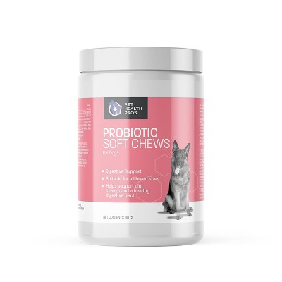 Pet Health Pros Advanced Probiotics for Dogs - Probiotic Soft Chew for Upset Stomach - Promotes Happy Gut, Happy Dog - 60 ct