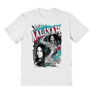 Aaliyah Men's Retro Queen 1 Short Sleeve Graphic Cotton T-Shirt - 1 of 1