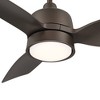 Casa Vieja 36" Verdin Modern Indoor Outdoor Ceiling Fan 3 Blade LED Light Remote Control Emperial Bronze Finish Bedroom Living Room Kitchen Damp Rated - 3 of 4