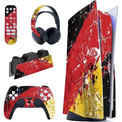 Aghana Digitals Full Set Skin Decal for PS5 Console Disc Edition