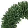 Casafield Artificial Christmas Wreath for Front Door, Window or Mantel, Green Fir Indoor/Outdoor Holiday Décor - 2 of 4
