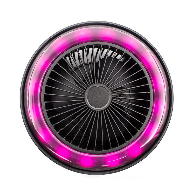 ZTECH Mini Music Player System with Fan, Portable Super Bass Speaker with LED Light, 3 of 7