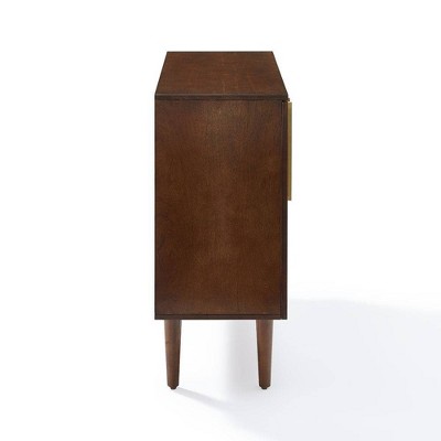 Mid-Century Modern Everett Mahogany Console Cabinet with Storage