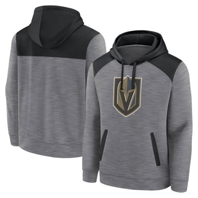 NHL Vegas Golden Knights Men's Gray Poly Hooded Sweatshirt
