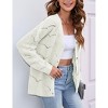 Women's Lightweight Crochet Cardigan Long Sleeve Hollow Out Kint Sweaters - 2 of 4
