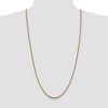 Black Bow Jewelry 2.5mm, 14k Yellow Gold, Solid Franco Chain Necklace - 2 of 4