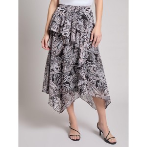 Jones New York Pull-On Handkerchief Hem Midi Skirt - 1 of 3