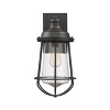 Chloe Lighting Lucas Industrial-Style 1 Light Textured Black Outdoor indoor Wall Sconce 16"Tall - 4 of 4