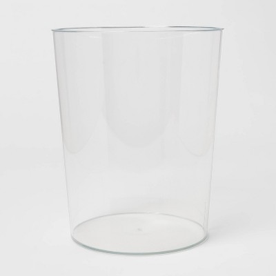 Solid Bathroom Wastebasket Clear - Room Essentials™