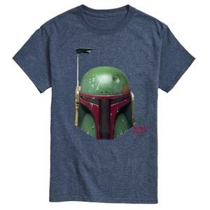 Men's - Star Wars - Boba Fett Helmet Short Sleeve Graphic T-Shirt - 1 of 4