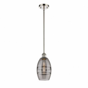 Vaz - 1 Light Stem Hung Mini Pendant In Industrial Style-8.13 Inches Tall and 5.88 Inches Wide - 1 of 1