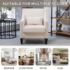 CAVINAS Modern Upholstered Accent Chair with Scooped Arms, Corduroy Fabric Armchair for Bedroom, Apartment, Office or Waiting Room - 3 of 4