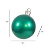 Garden Elements Fiberglass Christmas Figurine Statue Yard Decor, Large Ornament Ball, Green, 26" - 2 of 2
