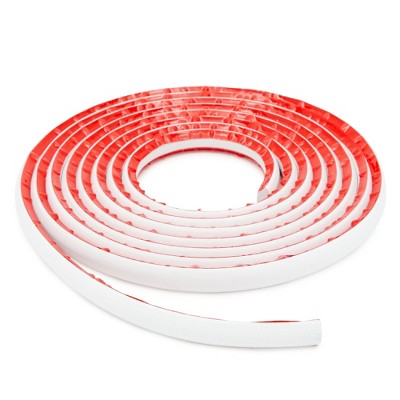 Stockroom Plus 16.5 Feet Flexible Quarter-Round Trim for Wall Edges, Self-Adhesive Peel and Stick PVC Molding, 198.0x0.8x0.5in, White