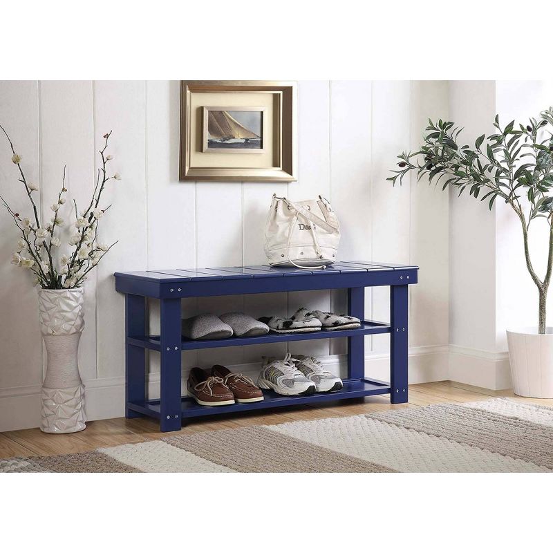 Oxford Utility Mudroom Bench with Shelves - Breighton Home, 3 of 9