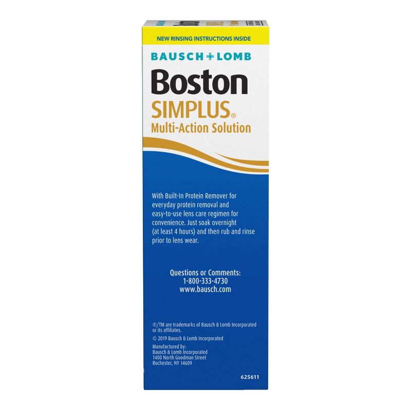Bausch + Lomb Boston Simplus Multipurpose Contact Lens Solution - 3.5 fl oz, 4 of 14