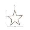 Storied Home Metal Twig Star Ornament, Antique Gold Finish - 2 of 2