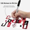 Big Dot of Happiness Red Grad - Best is Yet to Come - Assorted Red Graduation Party Gift Tag Labels - To and From Stickers - 12 Sheets - 120 Stickers - 3 of 4