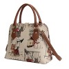 Signare USA Fashion Dog Animal Design Top Handle Handbag - 2 of 4