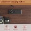 Garvee Executive Desk with Drawers, Farmhouse Home Office Desk with Charging Station, 53.54" Wooden Computer Writing Desk with File Cabinet Storage - 4 of 4
