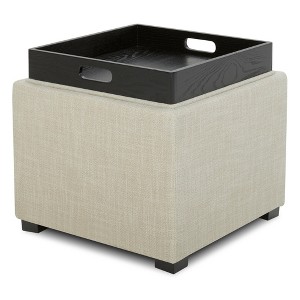 Spruce&Spring Storage Stool Ottoman - 1 of 4