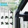 AMERLIFE Polycarbonate Greenhouse, Quick-Connect Frame, 4 Vents, Swing Lock Door - 4 of 4