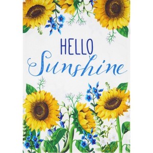 Briarwood Lane Garden Flag 12x18 For Outdoor Hello Sunshine Summer Burlap For Summer Garden Flag Flags For Outside - 1 of 4