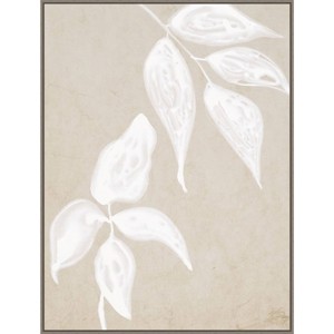 32" x 42" Paper Bark I by Urban Road Framed Canvas Wall Art Print - Amanti Art: Modern Botanical Decor - 1 of 4