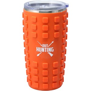 Pavilion Gift Company - Out Hunting - 20 oz Travel Tumbler with 3D Silicone Wrap - Portable Drinkware - 1 of 4