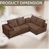 WJSHome 104 Inch Modular Sectional Cloud Couch, Boneless Sofa with Deep Seat, Comfy Fluffy Couch with L-Shaped Chaise,Right-Facing Chaise - 2 of 4